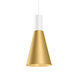 ODREY 1.5 Signal White + Gold Wever Ducre Odrey подвесной светильник конусный белый с золотом