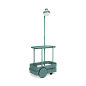 105835 Jolly Trolley Fatboy Каталка-столик с лампой зелёного оттенка — фото 4