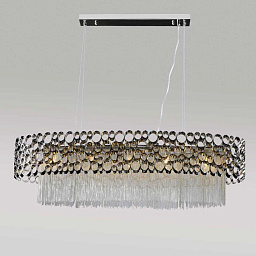 FASHION SP5 L100 Crystal Lux FASHION люстра с вытянутым корпусом и множеством декоративных элементов по периметру