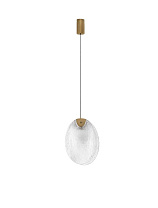 Antique Brass Steel & Glass LED 4Watt 220-240Volt 260Lm IP20 3000K L:22 W:14 H:180 cm