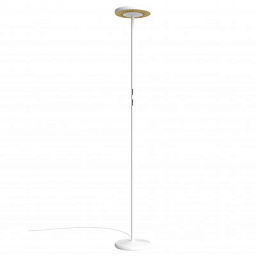 Rotaliana Sol F1 PT LED торшер минималистичный матовый белый; золото 1SOF100463EL1