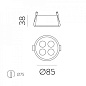 E3980201B ACB Invisible Round recessed LED круглый встраиваемый потолочный спот белый — фото 3