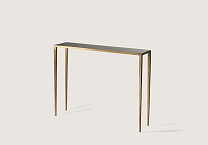 French Brass shown with Black Glass