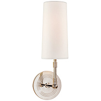 Ziyi Sconce полированный никель с льняным абажуром