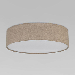 a068554 TK Lighting Earth накладной потолочный светильник с широким текстильным плафоном барабанной формы