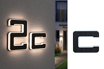 Solar House number light Letter A