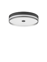 Triac Dimmable Sandy Black Steel & Smokey Acrylic LED 31Watt 220-240Volt 1705Lm IP20 3000K D:50 H:9.7 cm