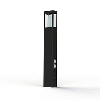 Brick² N° 4; Clear glass E27 23W Plug; Dark grey
