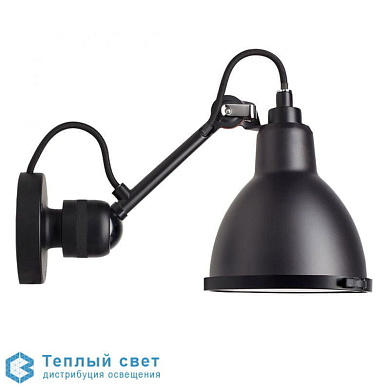 настенный светильник на шарнирном кронштейне с полусферическим плафоном