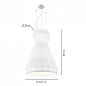 SPLAYAXXE27BCXX Axolight Layers A SP текстильная люстра белый — фото 1