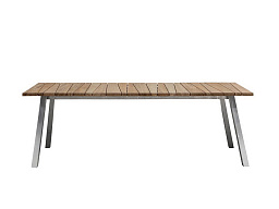 Gervasoni Outdoor Прямоугольный обеденный стол со столешницей из тика Gervasoni