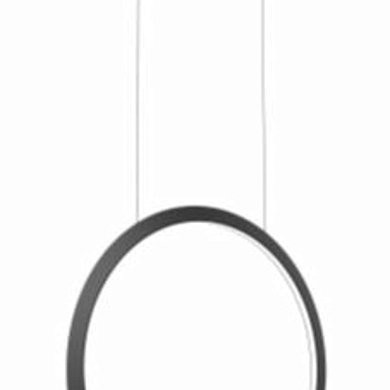 подвесной светильник с вертикальным кольцом золотистого оттенка