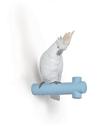 01007853 Lladro The Parrot Party настенная вешалка с фарфоровым попугаем