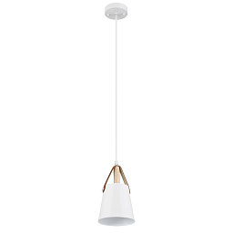 A7032SP-1WH Arte Lamp THOMAS подвесной светильник с белым плафоном и ремешковым креплением