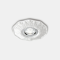 115597 Ideal lux Polka потолочный даунлайт с белым матовым корпусом и рельефной окантовкой