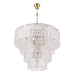 RICARDO SP14 BRASS Crystal Lux RICARDO многоярусная люстра с хрустальными элементами и каркасом цвета латуни