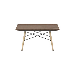 21052032 Vitra Eames Стол квадратный орех/светлый ясень