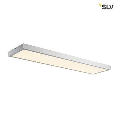 потолочная панель с серым корпусом и матовым рассеивателем