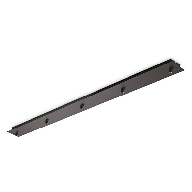 285702 Ideal Lux ROSONE LINEARE 5 LUCI NERO canopy черный
