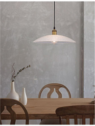 9181400 Nova Luce Sangro подвесной светильник с куполообразным плафоном и металлической подвесной арматурой