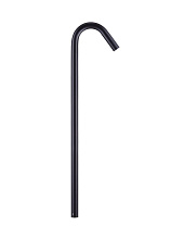 Dark Anthracite Aluminium & Clear Glass LED 5Watt 100-240 Volt 183Lm 3000K IP65 Beam Angle 72° L:20 D:3 H:80 cm