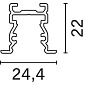 MXL1 Underscore15 iGuzzini High recessed linear Frame profile for Ledstrip Top - L=2000 — фото 1