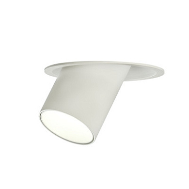 регулируемый встраиваемый спот белого цвета