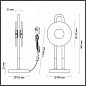 5407/12TL Odeon Light Magnet настольная лампа, 12Вт, 3000K, 1005лм, черный