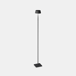 328515 Ideal lux Pure напольный уличный светильник на аккумуляторе в чёрном корпусе