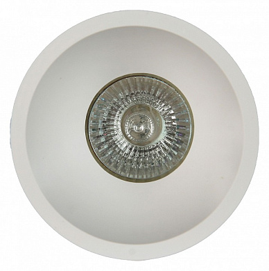 встраиваемый потолочный светильник с круглым корпусом белого цвета