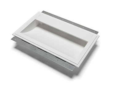 встраиваемый настенный светильник квадратного сечения с матовой поверхностью