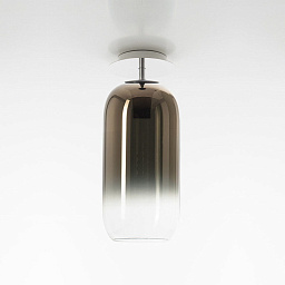 1413060A Artemide Gople потолочный светильник с плафоном из дымчатого стекла плавного тона