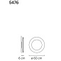 547615/11 Vibia Puck wall art Настенный светильник Ring 60 - 5476 — фото 1