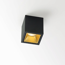 BOXY L 92733 DIM8 B-FG Delta Light BOXY черный потолочный светильник с золотистыми отражателями
