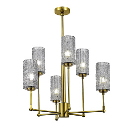 SL1240.303.06 ST-Luce Gacollo многоламповый потолочный светильник с цилиндрическими плафонами из прозрачного стекла
