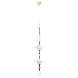 VALENCIA SP1.3 GOLD Crystal Lux Valencia подвесной светильник с многоярусным вытянутым плафоном золотистого цвета