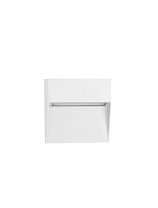 Sandy White Aluminium & Polycarbonate LED 3Watt 100-240Volt 159Lm 3000K IP65 Beam Angle 88° L:11 W:3 H:11 cm