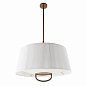 Подвесной светильник Arteriors Middlebury, белый хлопок и графитовая кожа — фото 5