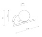 NW 10527 Nowodvorski ARALIA Накладное бра латунный — фото 1