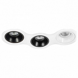 D696070706 Lightstar Domino встраиваемый светильник, 50Вт, белый;черный