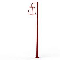 Lampiok 4 N° 3; Satin-finish PMMA Built-in LED 3000°K warm white 36W; Tomato red