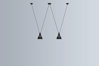 Подвесной светильник Les Acrobates de Gras N°324 Round L DCW éditions, чёрный 324 P ROUND L BL-BL