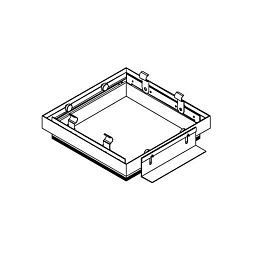 10460430 Modular Mini Multiple утопленная рамка для четырех безрамочных светильников