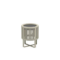 ROPY TABLE LIGHT WITH SOLAR MODULE PEBBLE/DESERT