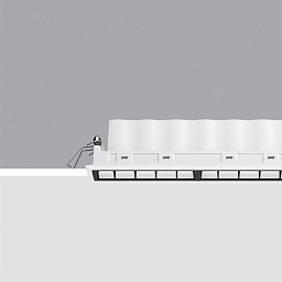 Встраиваемый в потолок светильник Laser 413x44x54 мм iGuzzini