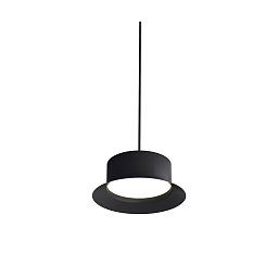 MAI_3415LS_2626W Estiluz Maine подвесной светильник с округлым корпусом черного цвета и рассеянным нижним свечением