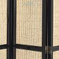 111834 Folding Screen Bahamas black finish natural cane Eichholtz