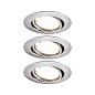 92464 Paulmann Choose Coin Круглая 90 мм 20° Монета 3x4,9 Вт 3x430 лм 230 В с регулировкой яркости 3000 К Матовое железо — фото 1