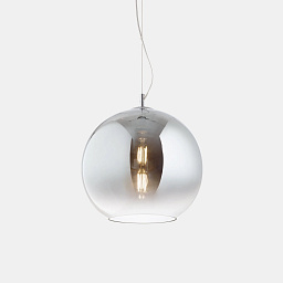 149592 Ideal lux Nemo подвесной светильник с полированным хромовым плафоном и акцентным кольцом