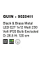 9020411 QUIN Novaluce светильник LED E27 1x12Вт 230В IP20